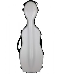 Custodia per violino sagomata a forma di violoncello bianca