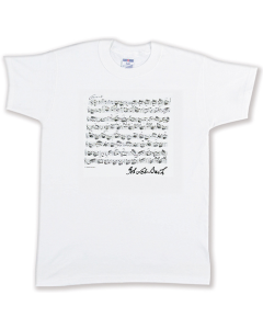 T-shirt con spartito in cotone