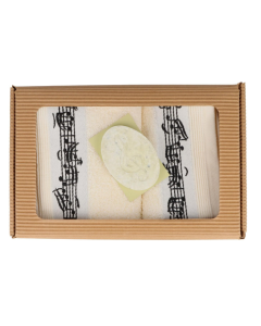 Set regalo asciugamani con sapone