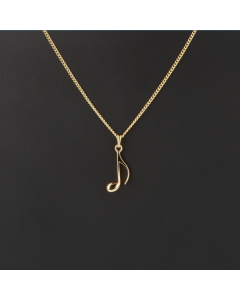 Ciondolo tridimensionale placcato oro o argento con catenina