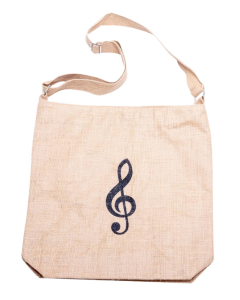 Borsa di iuta con chiave di violino