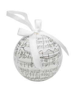Palla di Natale in carta con spartito Beethoven