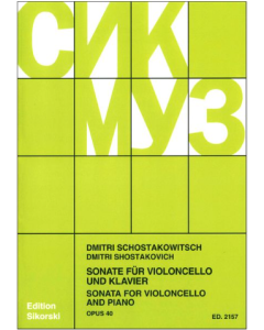Shostakovic, D. - Sonata per violoncello e pianoforte in Re minore op. 40