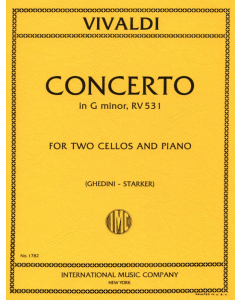 Vivaldi, A. - Concerto in Sol m, RV531 per violoncello e pianoforte