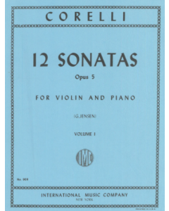 Corelli, A. - 12 sonate op.5 per violino e pianoforte, volume 1