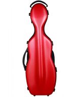 Custodia per violino sagomata a forma di violoncello rossa