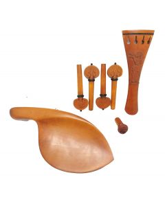 Set montatura viola sette pezzi "Otto Tempel" in bosso intarsiato