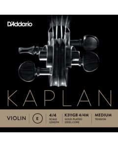 D'Addario Kaplan Gold Violino 1 - Mi acciaio/oro