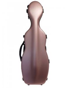 Custodia per violino sagomata a forma di violoncello rosa oro