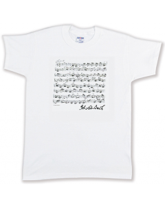 T-shirt con spartito in cotone