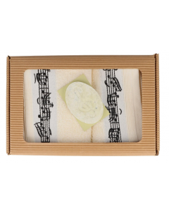 Set regalo asciugamani con sapone