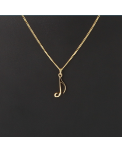 Ciondolo tridimensionale placcato oro o argento con catenina