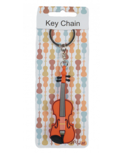 Portachiavi a forma di violino tridimensionale
