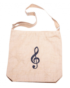 Borsa di iuta con chiave di violino