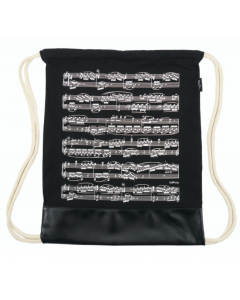 Borsa a zaino con spartito o chiave di violino