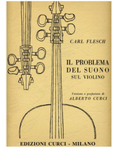 Flesch-Curci, Il problema del suono sul violino