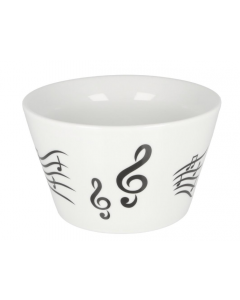 Ciotola per cereali con chiave di violino e pentagramma