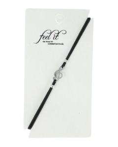 Bracciale con chiave di violino in acciaio inossidabile