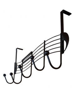 Appendiabiti in metallo con pentagramma e note