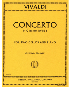 Vivaldi, A. - Concerto in Sol m, RV531 per violoncello e pianoforte
