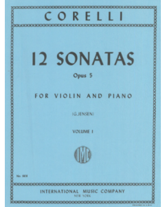Corelli, A. - 12 sonate op.5 per violino e pianoforte, volume 1