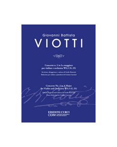 Viotti, G.B. - Concerto n.3 il La Magg per violino e orch WI:3 (G.25), riduzione per violino e piano (Curci e CIDIM)