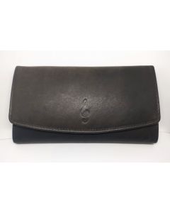 Portafoglio grande in pelle nero