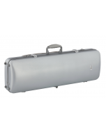 Custodia per violino Gewa Pure rettangolare in policarbonato argento